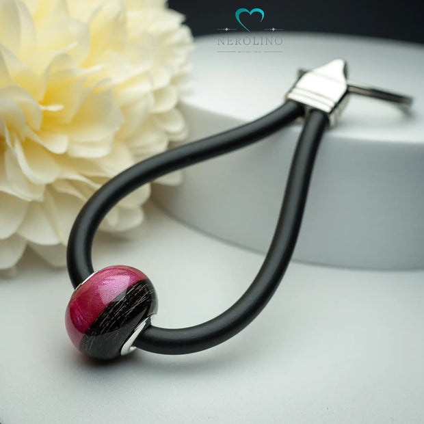 Schlüsselanhänger mit Großlochperle.