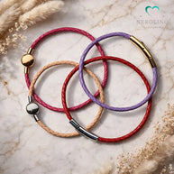 Armbänder 3mm in Kunstleder und verschiedenen Farben für Charms und Perlen.