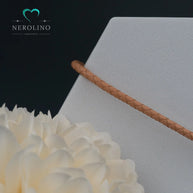 Kunstleder Armband in der Farbe Beige mit 3mm Breite. 