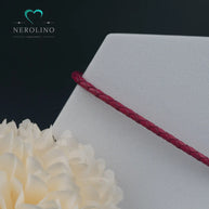 Kunstleder Armband in der Farbe pink mit 3mm Breite. 