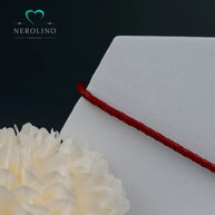 Kunstleder Armband in der Farbe rot mit 3mm Breite. 