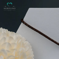 Leder Armband in der Farbe braun mit 3mm Breite. 